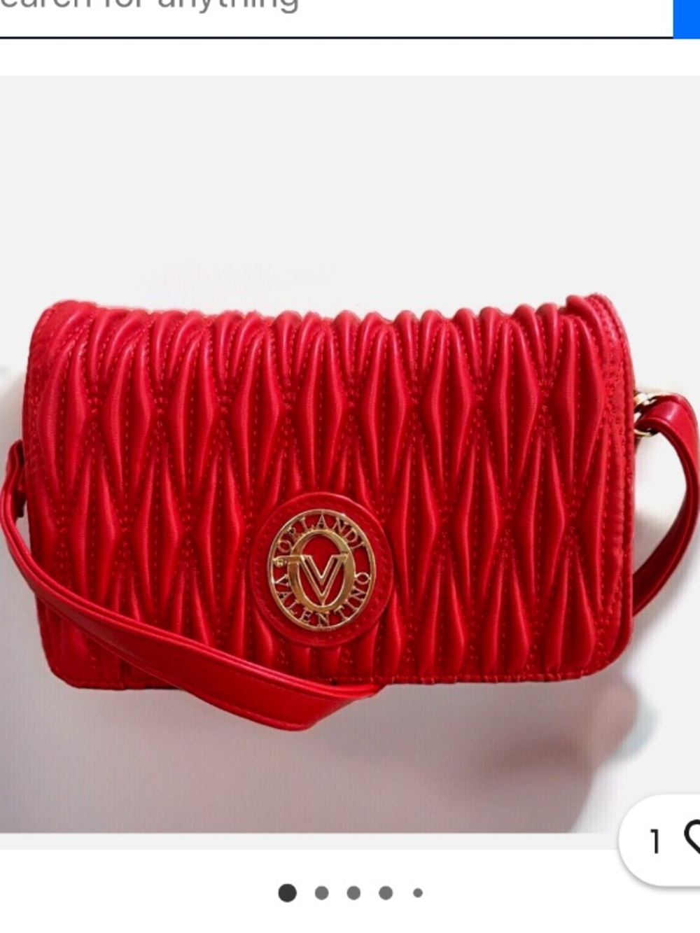 VALENTINO ORLANDI QUILTED VEGAN LEATHER CROSSBODY BAG